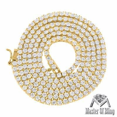 Men's Tennis Link Style Yellow Gold Plated Necklace for Men - Elegant & Durable Jewelry for Casual Wear, Date Nights & Gifts
