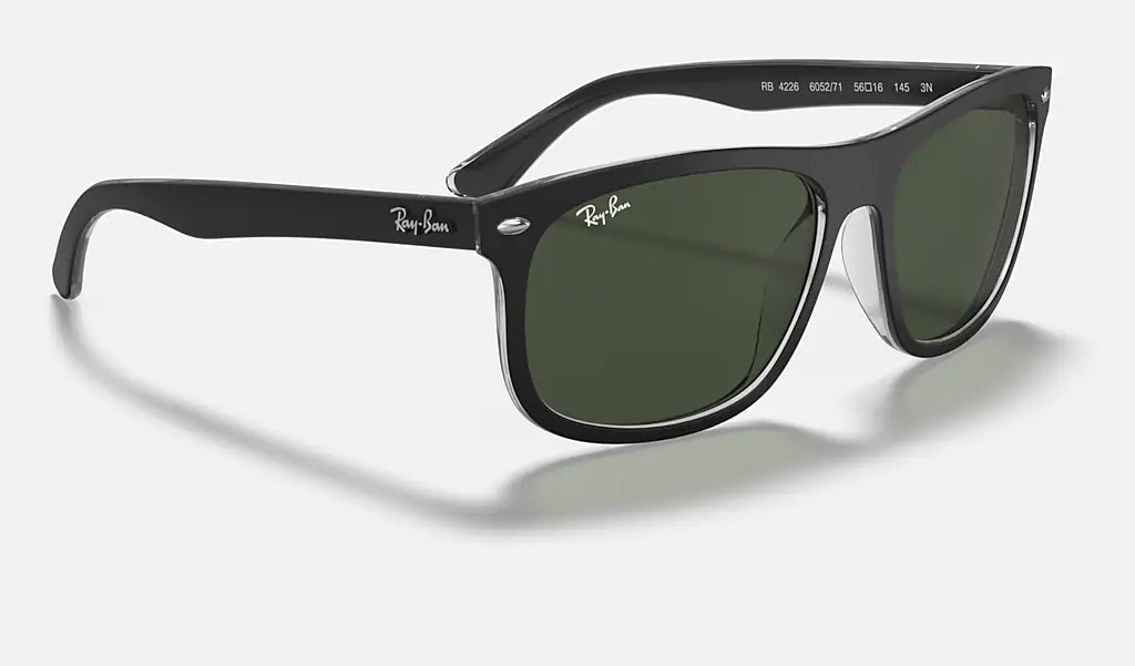 Ray Ban RB4226 605271 56mm Black/Gray Green Polarized Aviator Sunglasses for Men & Women - UV Protection, Classic Style for Driving, Travel & Outdoor Activities