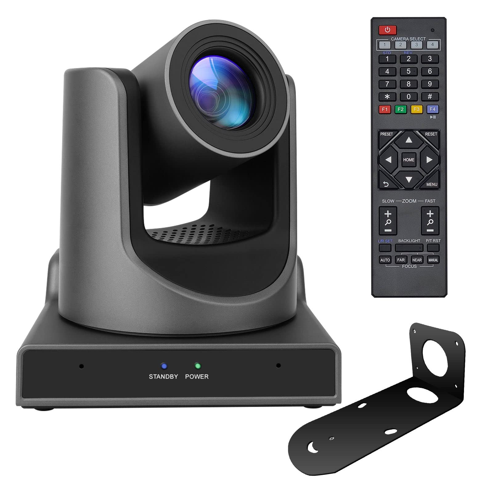 4K PTZ Camera with 20X Optical Zoom - SDI & IP Live Streaming, POE, 3G-SDI/USB Dual Output - Professional Video Conference Camera for Church, School, Studio & Live Events (Ideal for Worship Services, Online Classes & Webinars)