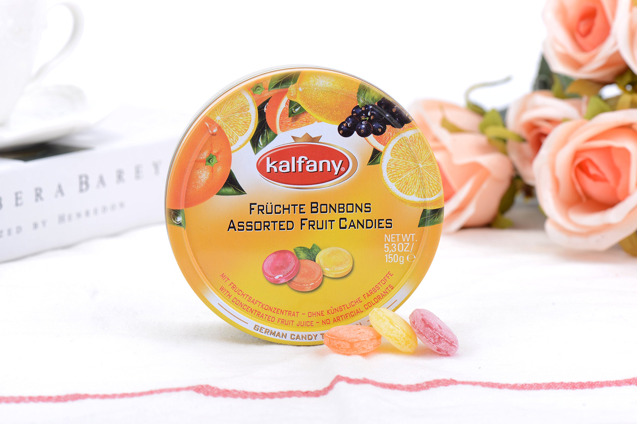 Kalfany Assorted Fruit Flavored Hard Candies - 150g/5.3oz Bulk Pack - Perfect for Party Favors, Office Snacks & Gift Baskets
