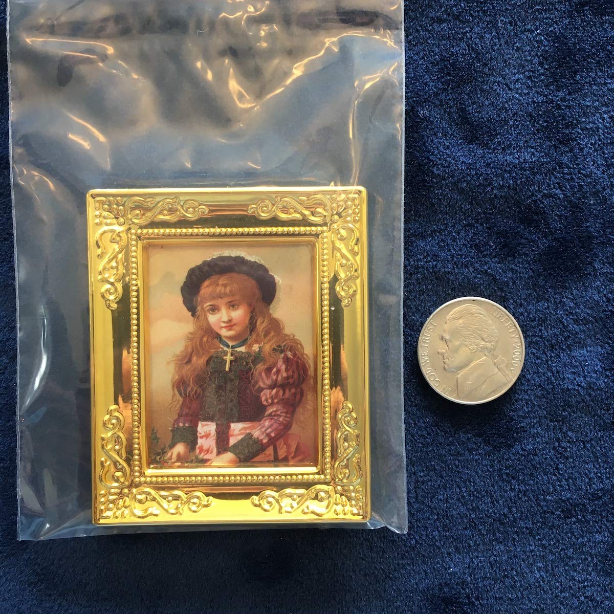1:12 Scale Dollhouse Miniature Wall Decor - Framed World Painting Replica #25 - Perfect for Dollhouse Display, Miniature Room Decor & Collectors