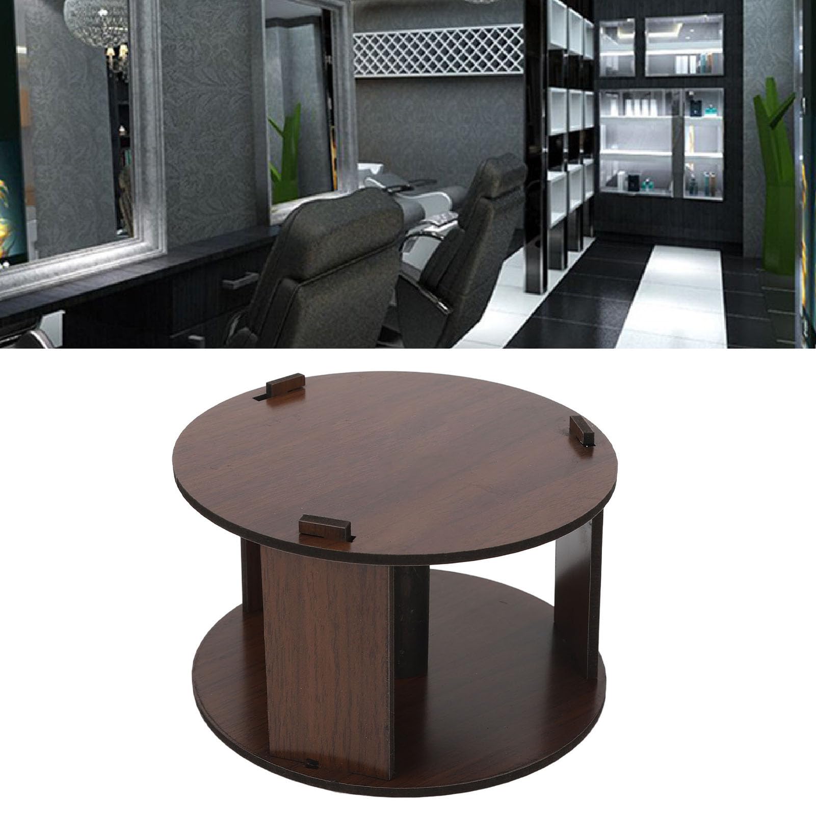 Wooden Neck Strips Dispenser for Barber & Salon - Disposable Paper Holder for Haircut & Grooming | Perfect for Professional Stylists & Home Haircuts