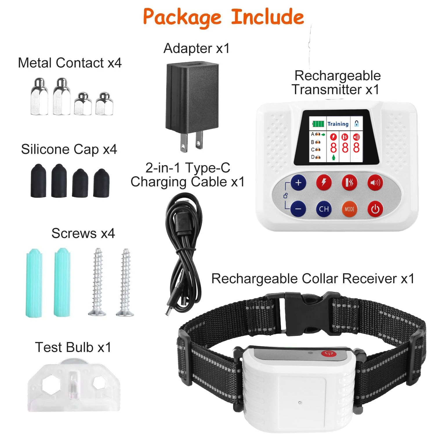 **2024 Wireless Dog Fence System - 856-Acre Coverage, Waterproof & Rechargeable Training Collar with Remote - 3 Training Modes for All Dogs - Ideal for Large Yards, Farms, and Pet Safety (Up to 4 Dogs)**