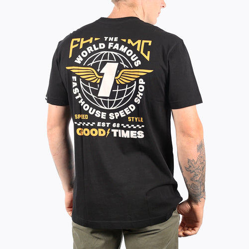 Renown SS Tee - Premium Cotton Short Sleeve T-Shirt for Men (Black) | Casual Wear, Gym, Street Style, Everyday Comfort