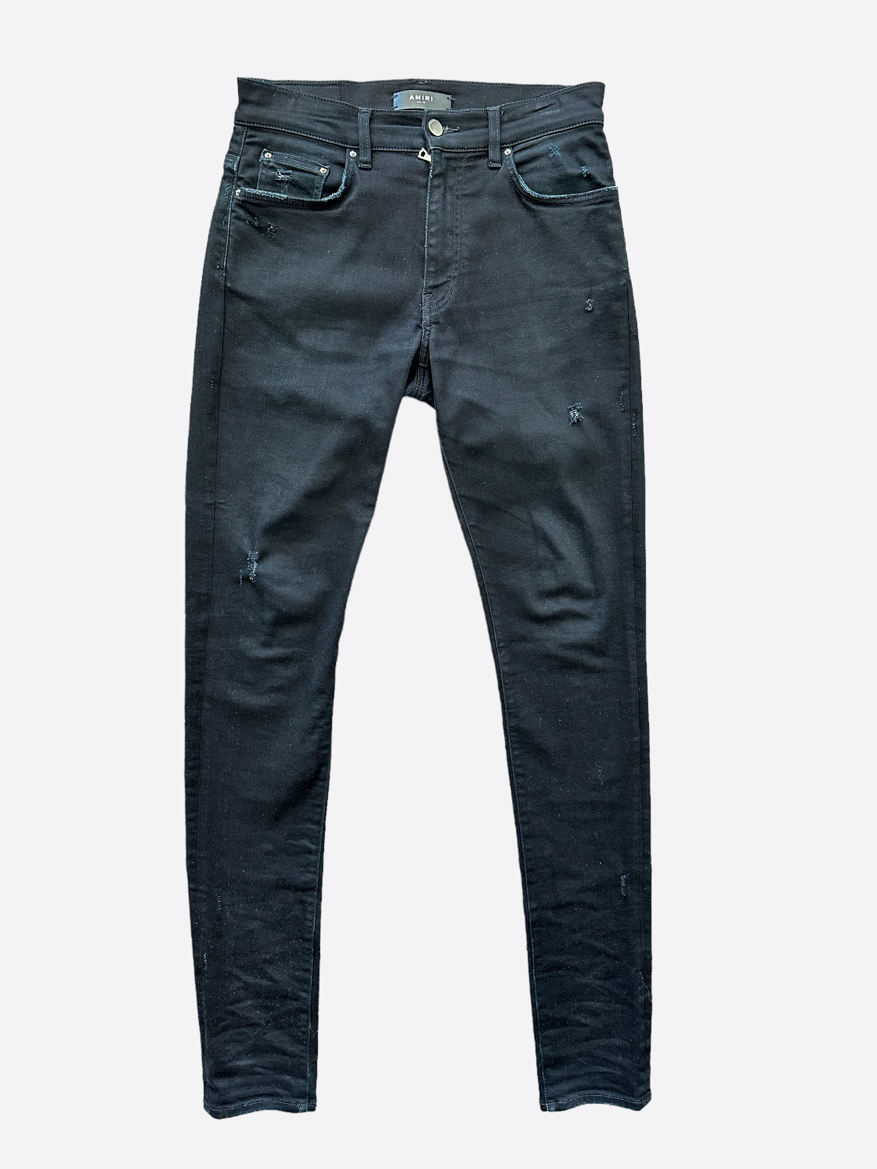 Amiri Black Stack Skinny Jeans for Men - Slim Fit Stretch Denim Pants | Perfect for Night Out, Casual Wear & Street Style Fashion