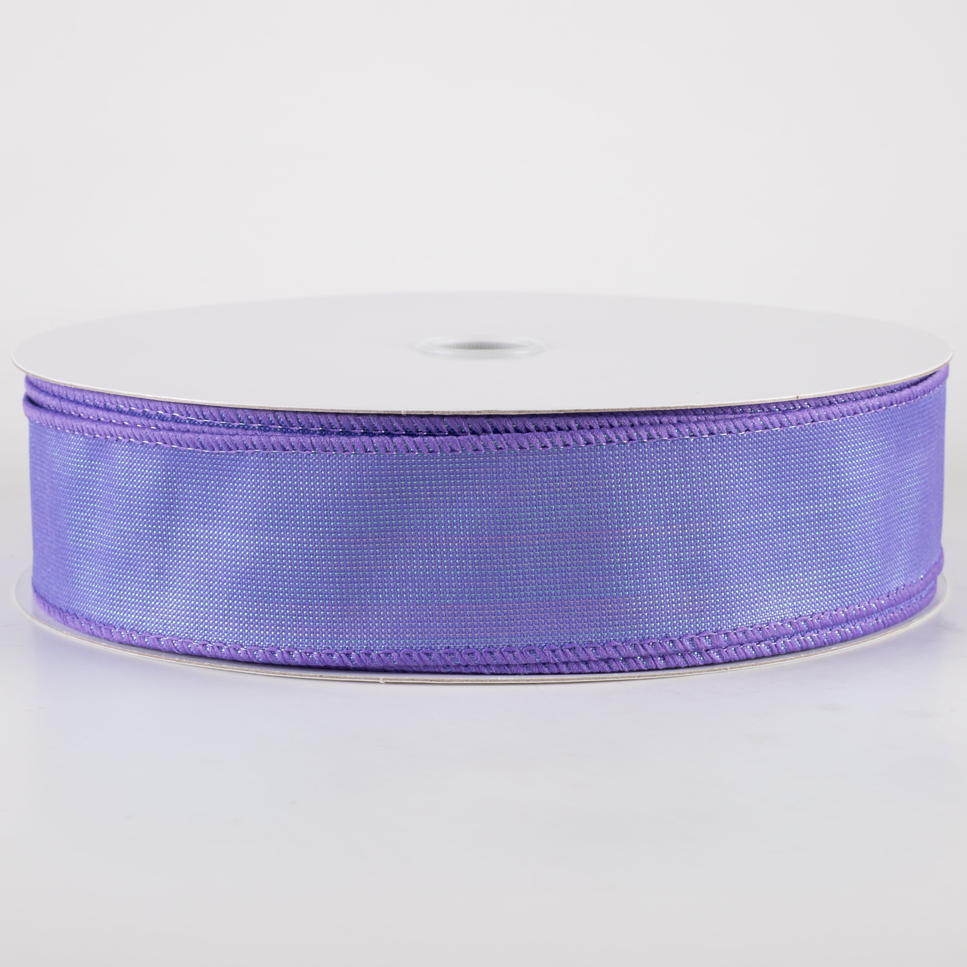 1.5 Inch Iridescent Solid Purple Ribbon - 50 Yards Bulk Roll for Gift Wrapping, Crafts, Party Decorations & DIY Projects