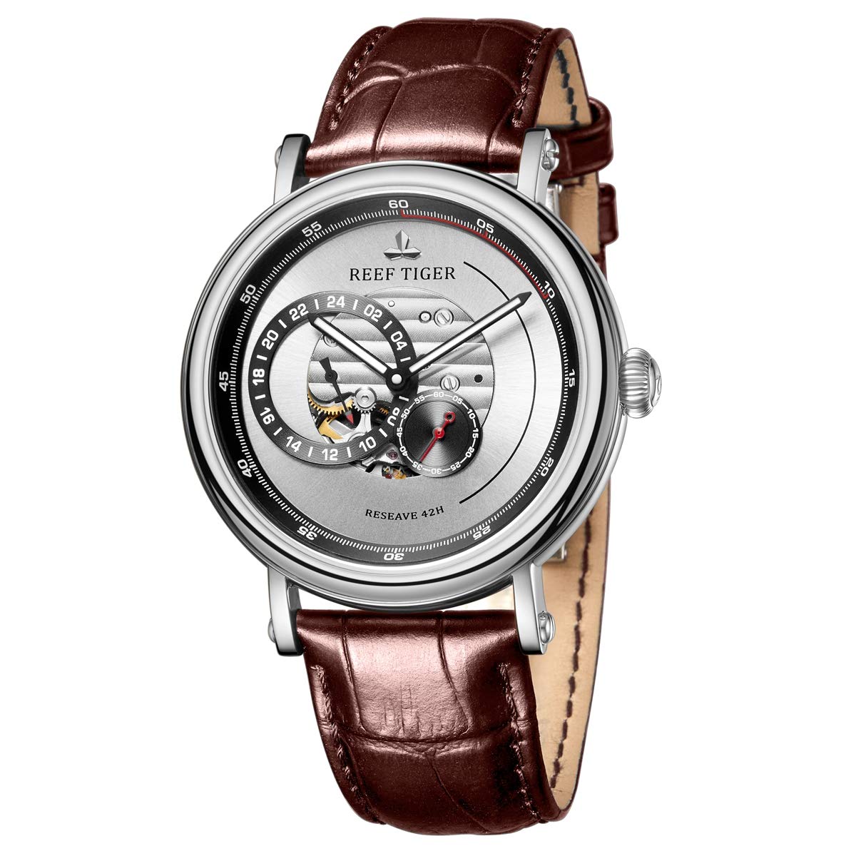 REEF TIGER Luxury Automatic Men's Watch - Waterproof Mechanical Timepiece RGA1617 for Business, Formal & Casual Wear