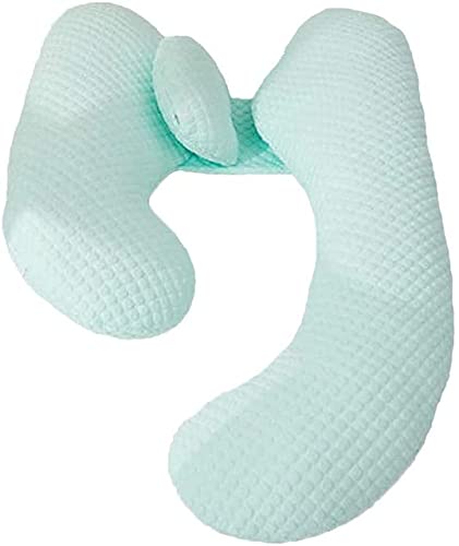 Blue U-Shaped Maternity Pillow for Pregnancy Support - Full Body Pillow with Removable Washable Cover for Back Pain & Muscle Relief | Perfect for Sleeping, Nursing & Comfort During Pregnancy