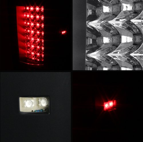 SPYDER Auto LED Tail Lights for 2007-2013 Chevy Silverado 1500 - Bright & Durable Replacement Brake Lights for Trucks | Enhanced Night Visibility & Safety Driving