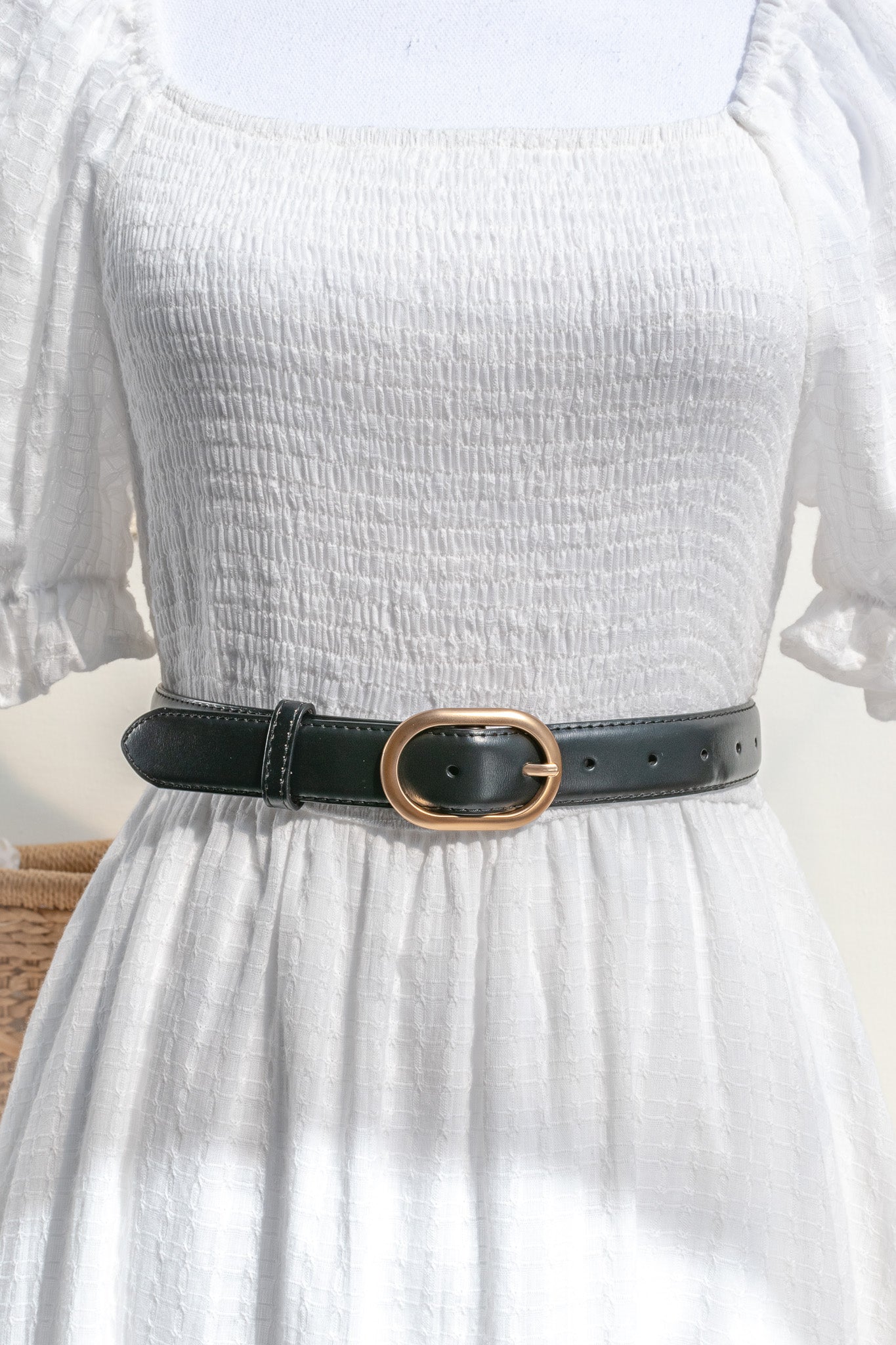 Maeve Black Waist Belt for Women - Stylish & Adjustable Fashion Accessory for Dresses, Jeans & Outfits