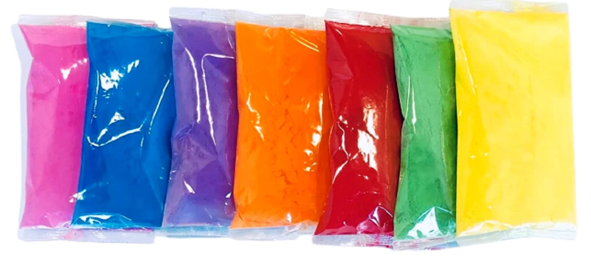 Vibrant Holi Gulal Powder - 5 Pack (100g Each) | Non-Toxic, Eco-Friendly Festival Colors for Holi Celebrations & Color Runs | Perfect for Parties, Events & DIY Crafts