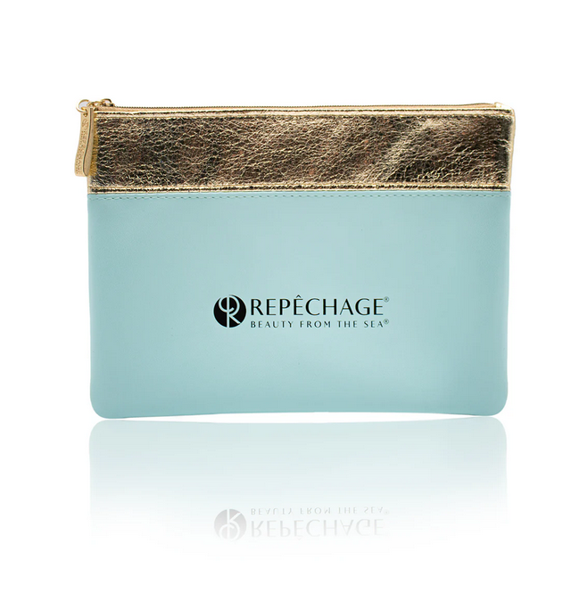Luxury Gold Cosmetic Case - Elegant Makeup Organizer for Travel & Home Storage | Perfect for Vanity, Gym Bag & Bridal Essentials