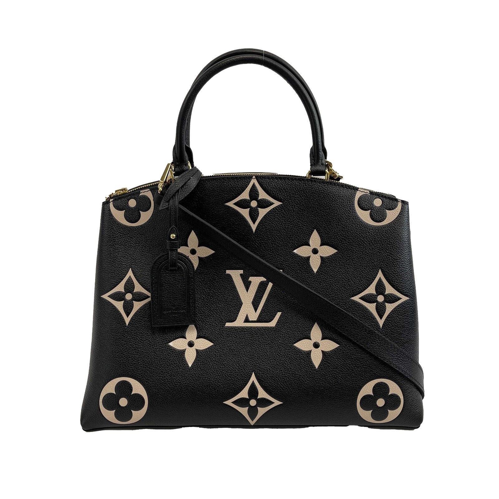 Louis Vuitton Grand Palais Large Bicolor Monogram Top Handle Bag with Adjustable Strap - Luxury Designer Handbag for Women, Perfect for Work, Travel & Evening Events