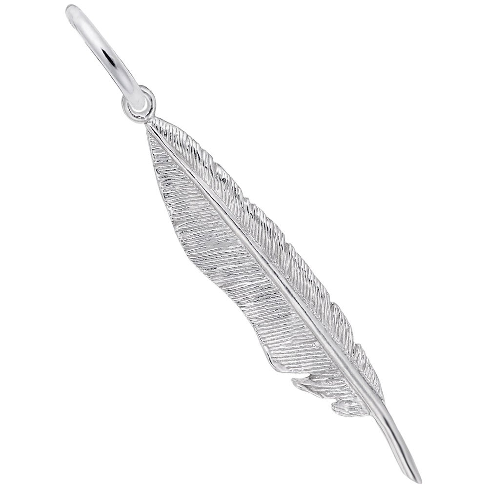 Feather Charm Pendant for Jewelry Making - DIY Bracelet & Necklace Charms - Boho Style Accessories for Women & Girls - Perfect for Handmade Gifts & Fashion Jewelry