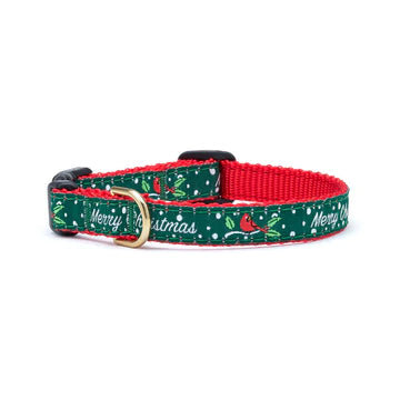Festive Christmas Dog Collar with Jingle Bells - Red & Green Plaid Pet Collar for Small Medium Large Dogs - Perfect for Holiday Photos & Christmas Parties