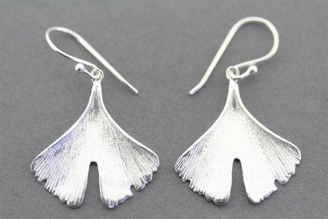 Ginkgo Leaf Earrings Sterling Silver - Elegant Nature-Inspired Jewelry for Women - Perfect for Everyday Wear & Special Occasions