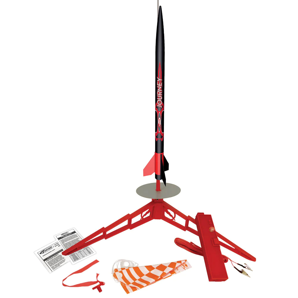Estes 1441 Journey Model Rocket Launch Set - Beginner Friendly DIY Rocket Kit with Launch Controller & Pad | STEM Educational Toy for Kids & Adults | Outdoor Science Experiments & Backyard Fun