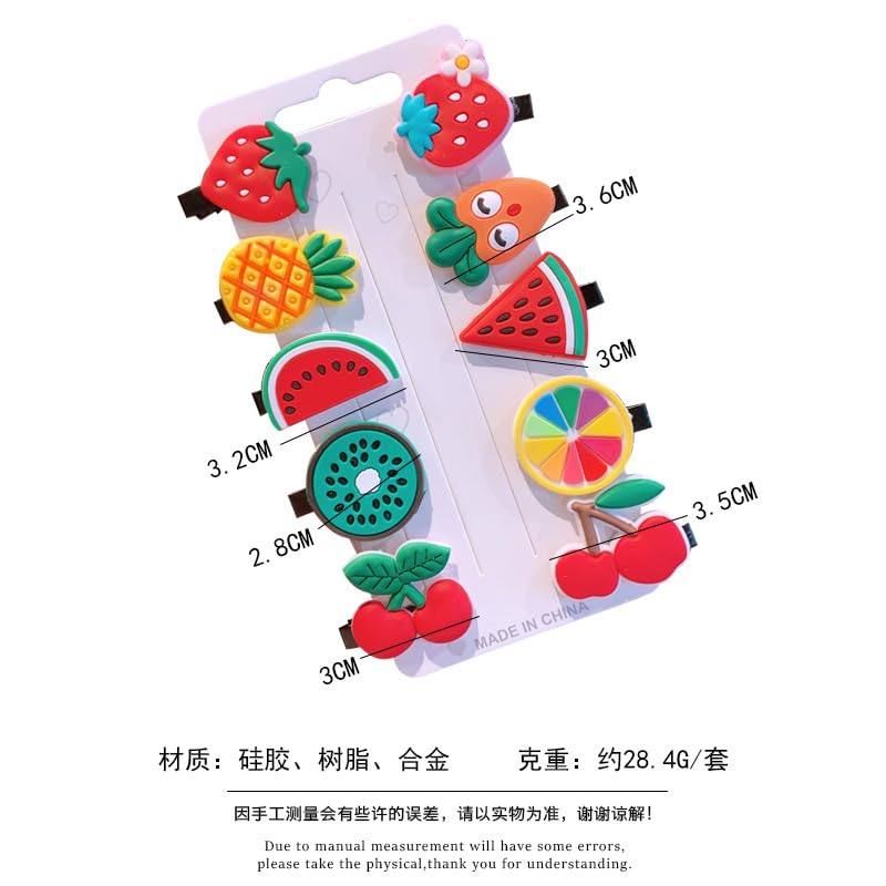 FAVELA™ 20-Pack Mini Emoji & Cartoon Hair Clips for Kids - Cute Smiley Face Barrettes for Girls & Toddlers - Fun Hair Accessories for School, Parties & Daily Styling