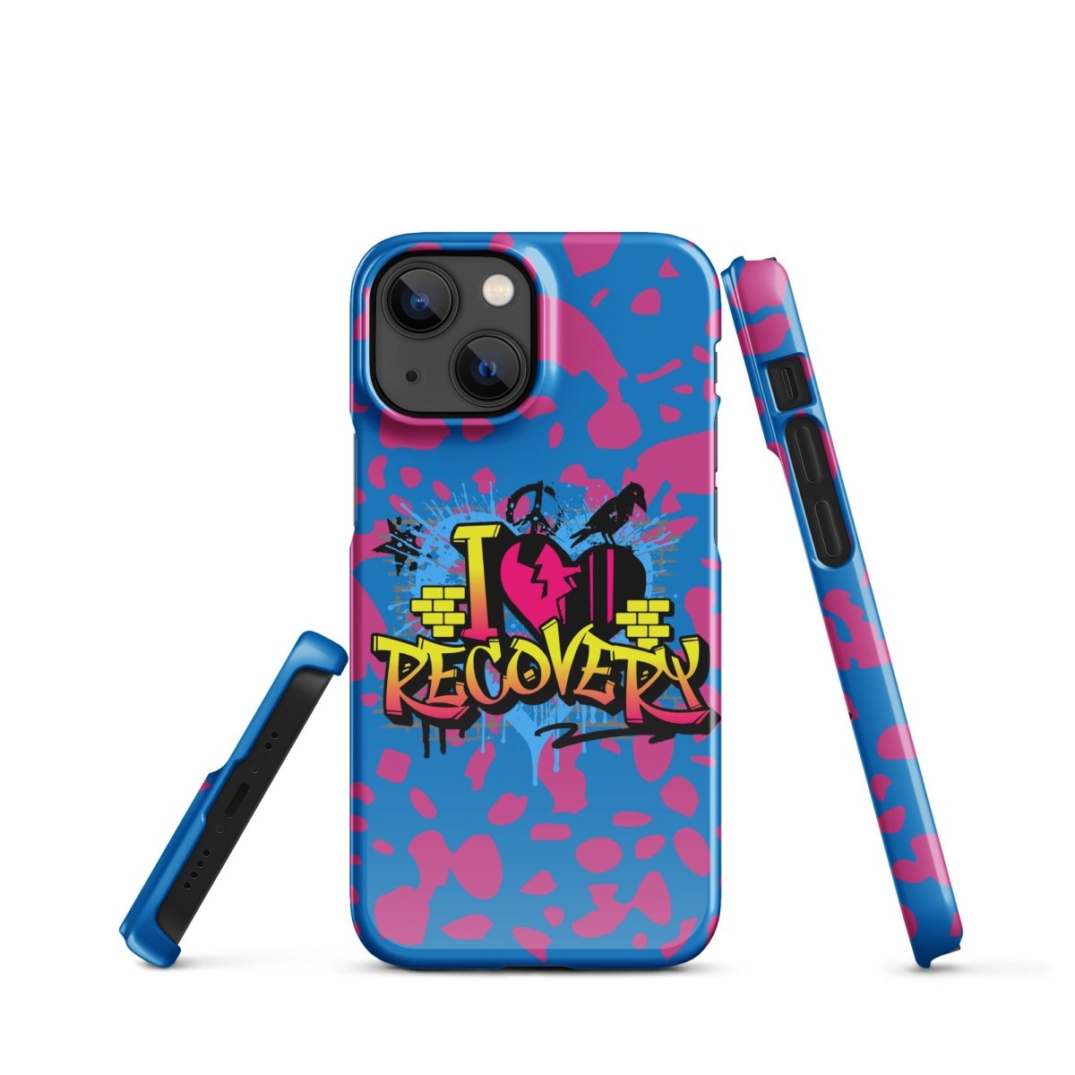 I Love Recovery iPhone Snap Case - Sobervation - Durable Protective Cover for iPhone - Perfect for Sober Living & Recovery Support
