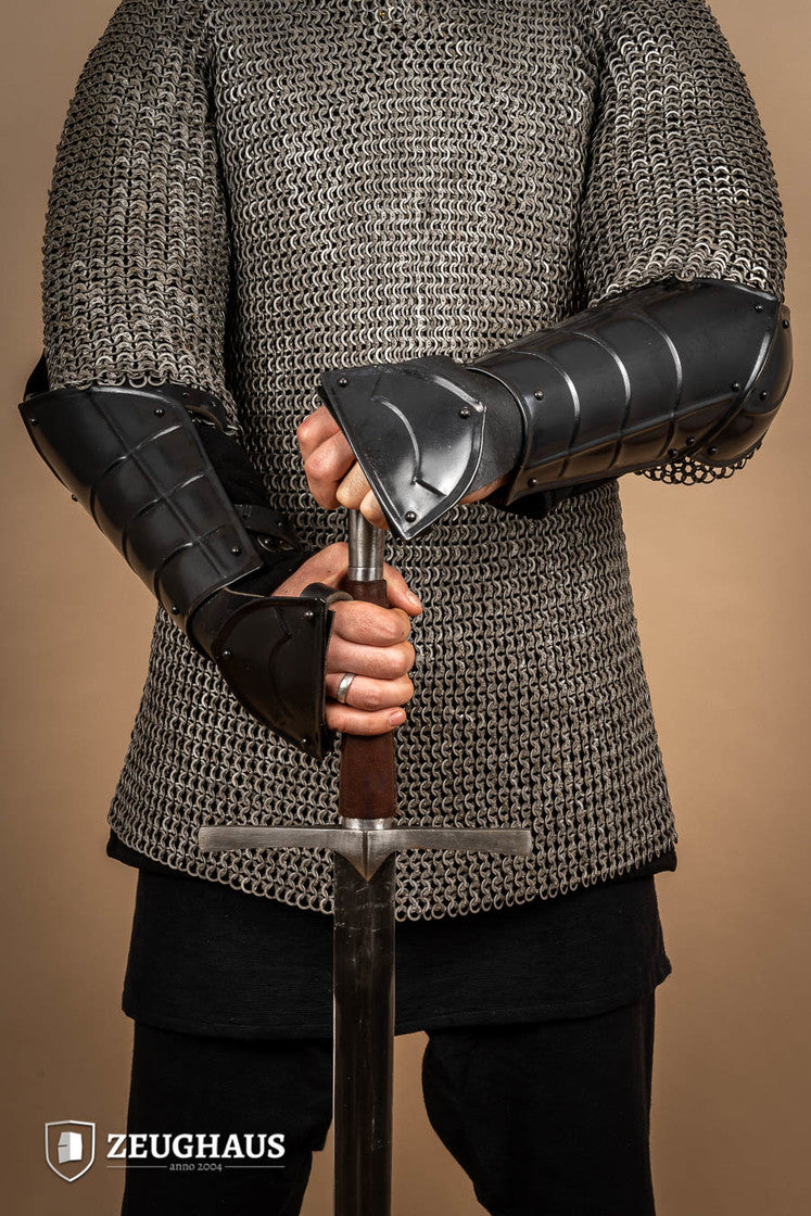 Champion Burnished Bracers - Premium Armor for LARP, Cosplay & Medieval Reenactment