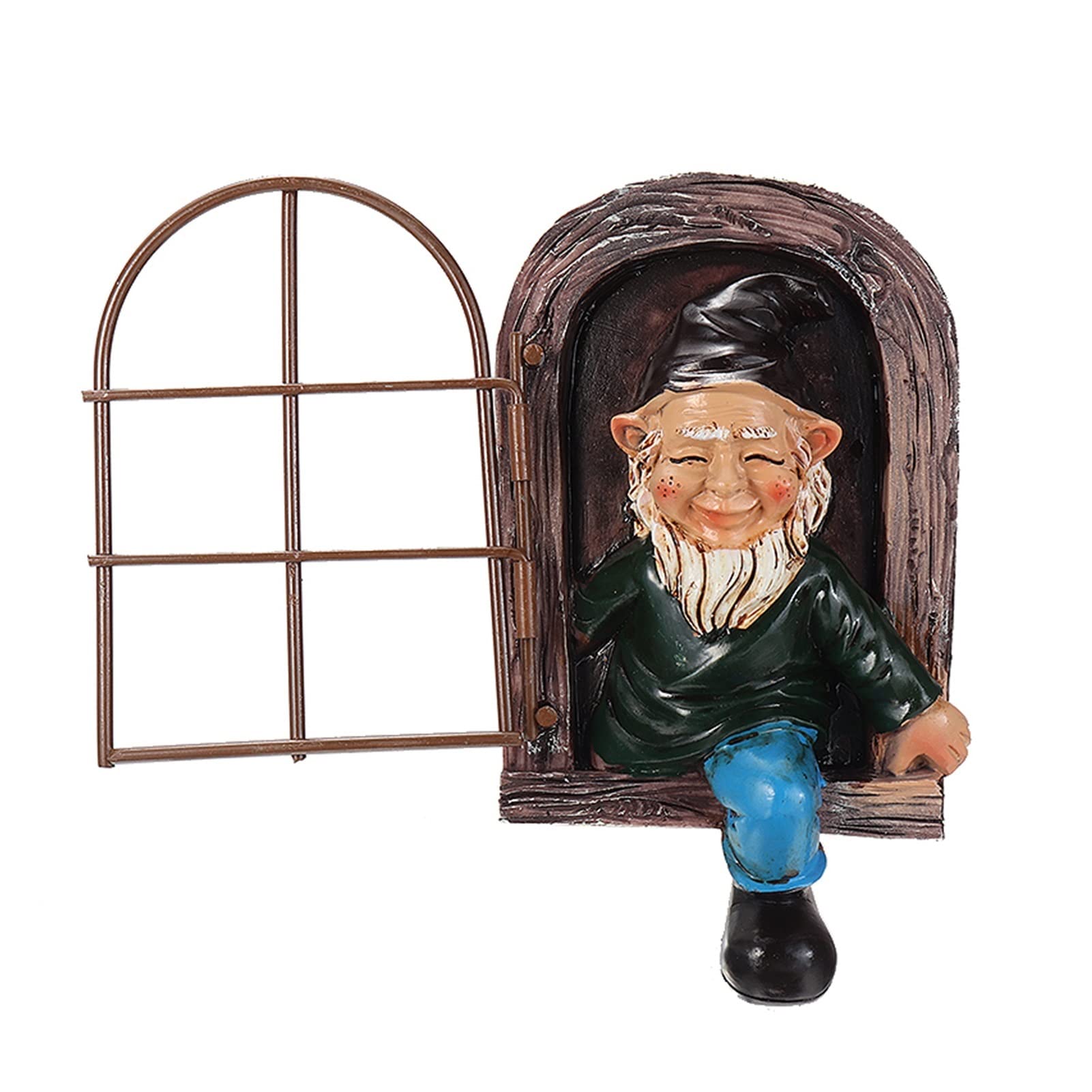 XXDONG LXRZLS Elf Outdoor Sculpture - Resin Garden Decor, Lawn Art, Miniature Gnome Statue for Yard & Patio | Perfect for Christmas Decorations, Fairy Gardens & Outdoor Theming