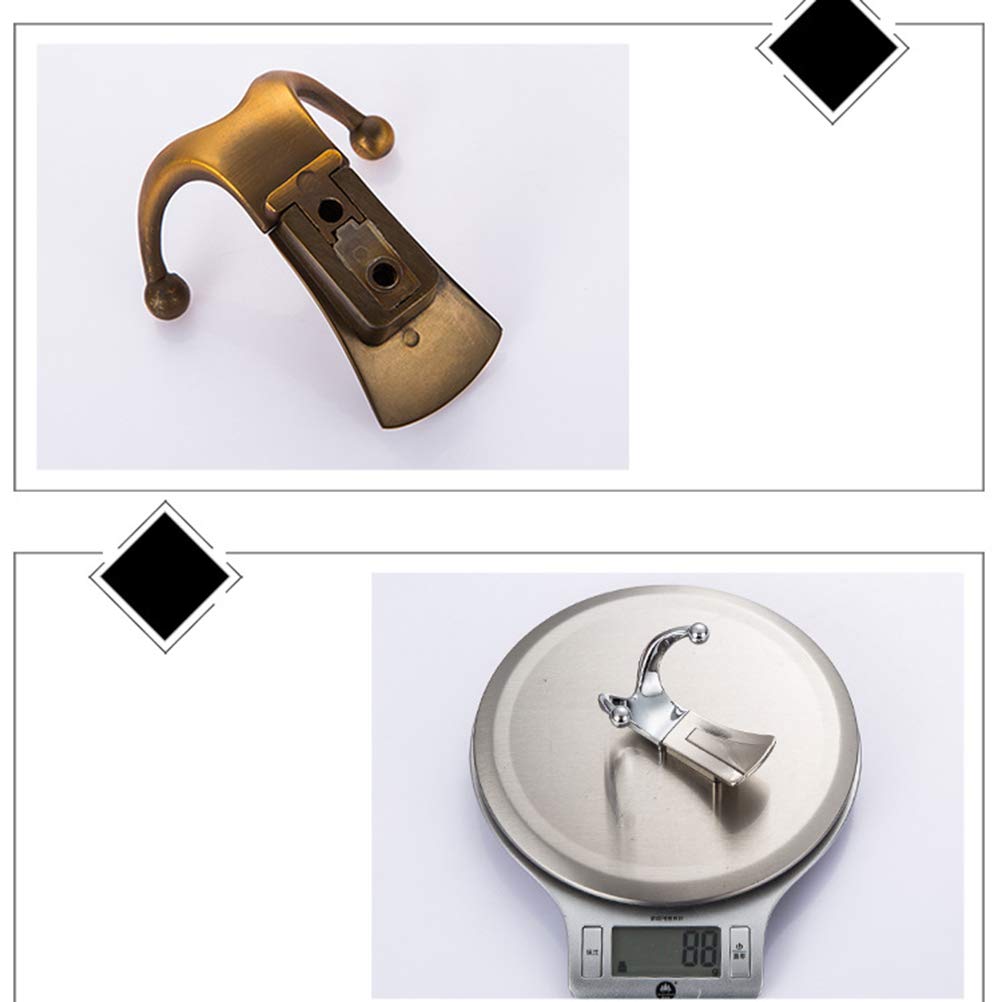 Wall Mounted Clothes Rack & Coat Hooks - Space Saving for Bedroom & Entryway
