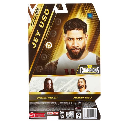 WWE Main Event Series Jey Uso Action Figure - Collectible Wrestling Toy for Fans & Kids | Perfect for Display, Play & WWE Themed Parties