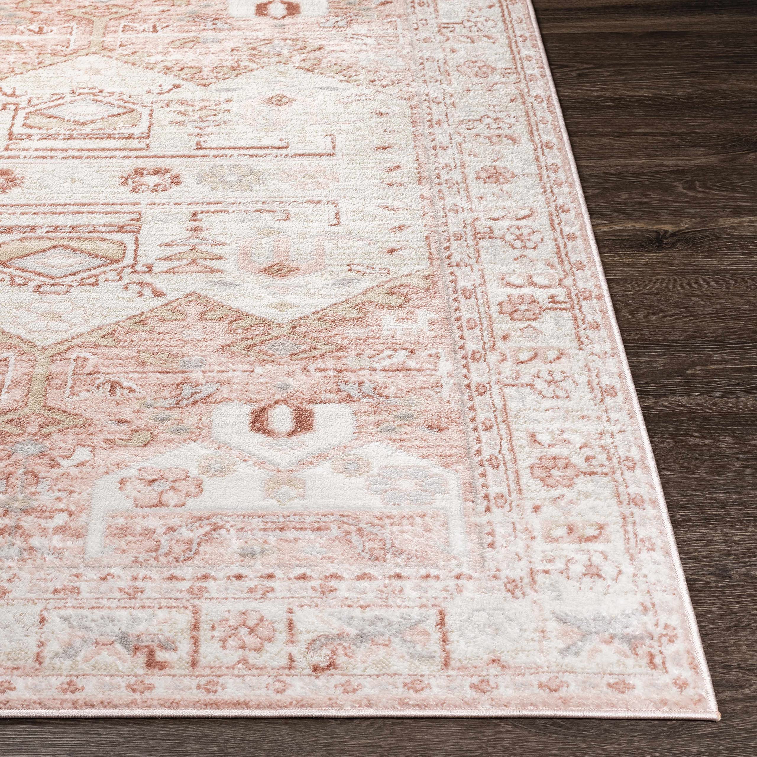 Hauteloom Kendal Traditional Beige & Gray Area Rug 5'2