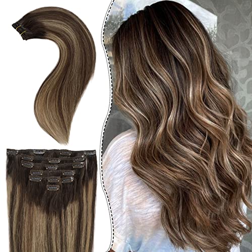 #4T26P4 Ombre Medium Brown to Blonde Highlights