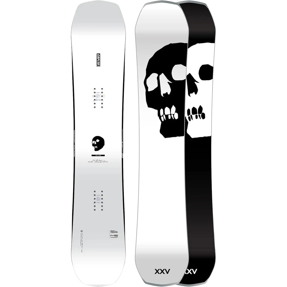 Black Snowboard of Death - High-Performance Freeride Snowboard for Extreme Powder & Backcountry Riding | Perfect for Deep Snow & Off-Piste Adventures