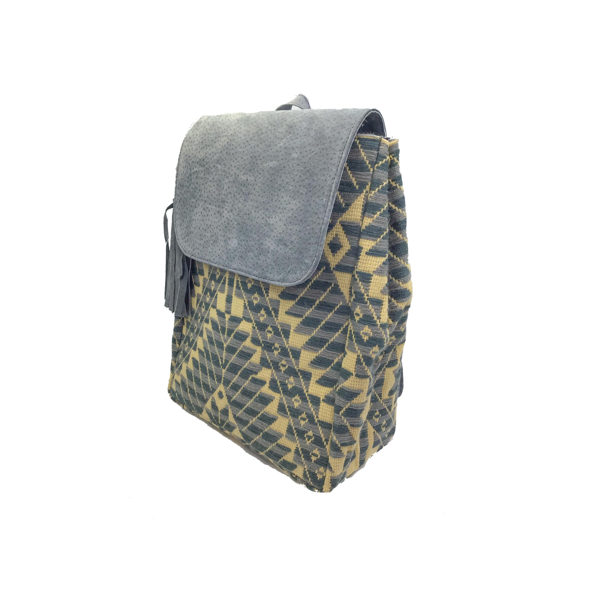 Handmade Mexican Leather Backpack 'María' by Jühue Artesanal - Pink Embroidered Unique Piece with Artisan Craftsmanship | Perfect for Travel, Work & Everyday Use