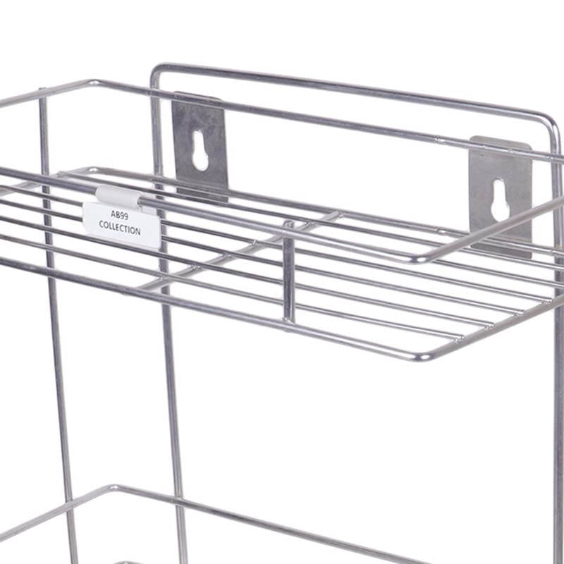 Premium Stainless Steel 3-Tier L-Shaped Kitchen Shelf Organizer - Space-Saving Storage Rack for Fruits, Vegetables & Kitchen Essentials - Durable Multi-Level Countertop Organizer for Small Spaces (Silver) - Perfect for Pantry, Countertop, or Cabinet Organization