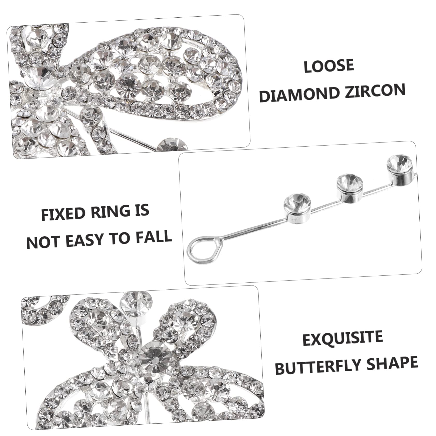 POPETPOP Butterfly Rhinestone Tiara - Princess Hair Hoop Crystal Headpiece for Brides, Kids & Weddings | Alloy Full Rhinestone Headdress for Birthday Parties, Pageants & Special Events