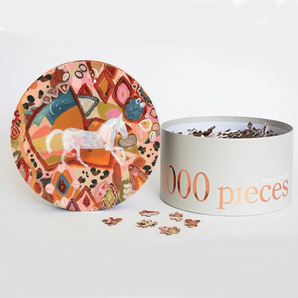 1000 Piece Round Jigsaw Puzzle - When My Time Comes - Fun Family Game Night Activity & Stress Relief for Adults & Kids