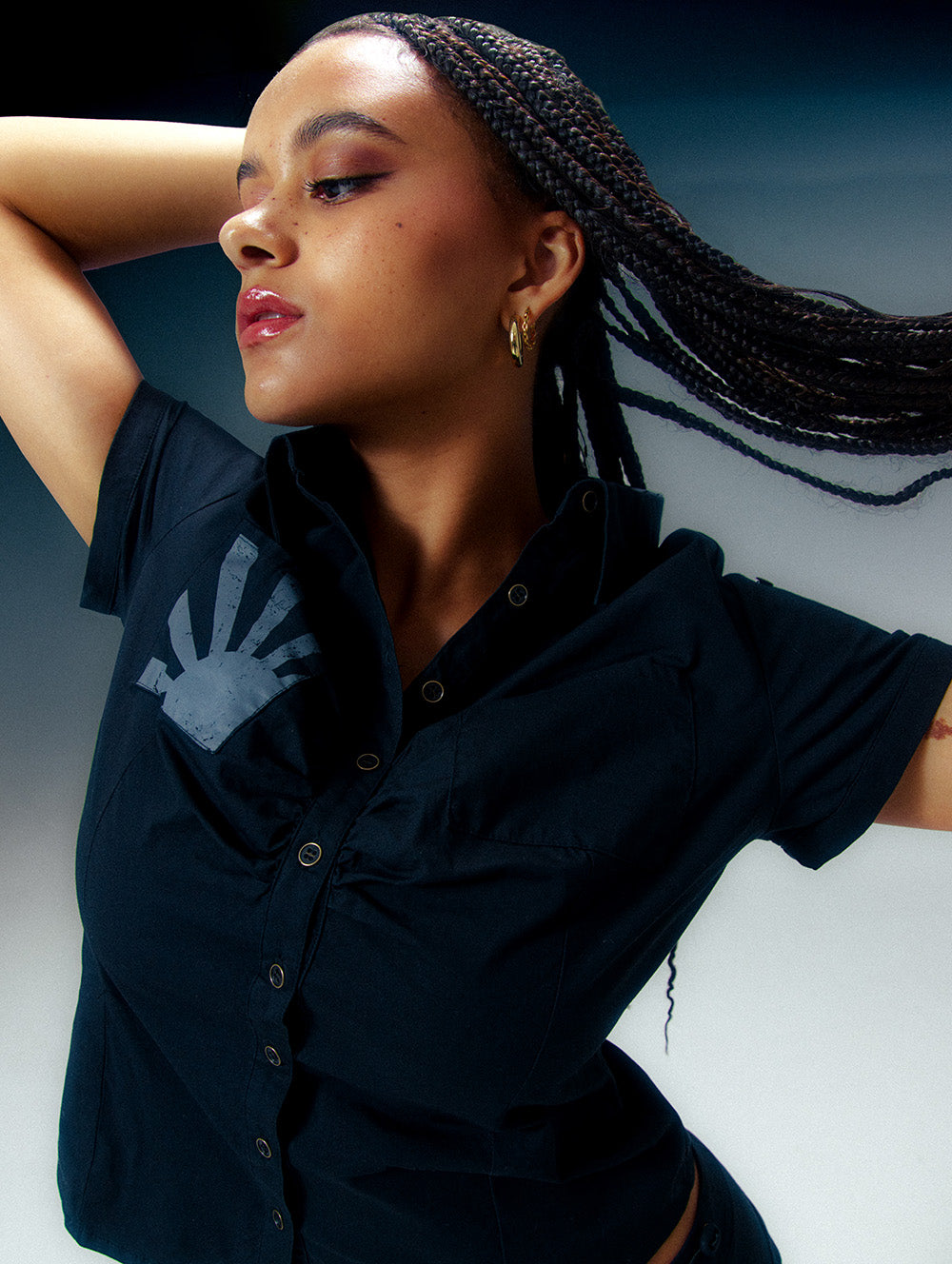 Debdale Heritage Cap Sleeve Blouse - Vintage Inspired Women's Top for Casual Wear, Office & Date Night Outfits
