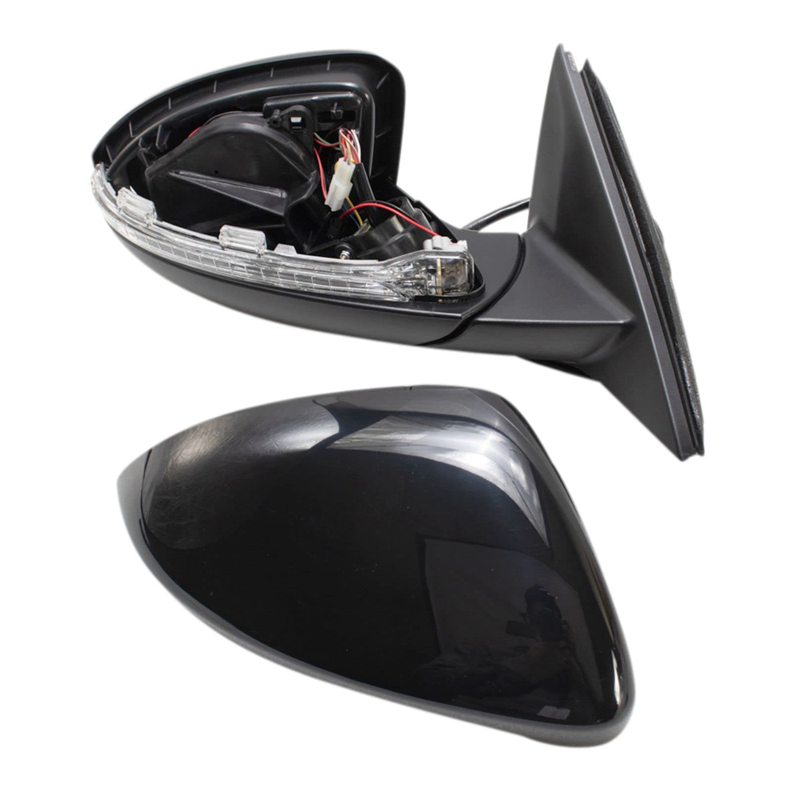Right Side Power Memory Heated Mirror Compatible with 2019-2022 Volkswagen Jetta - VW1321175 Replacement - Perfect for Winter Driving & Parking Assistance