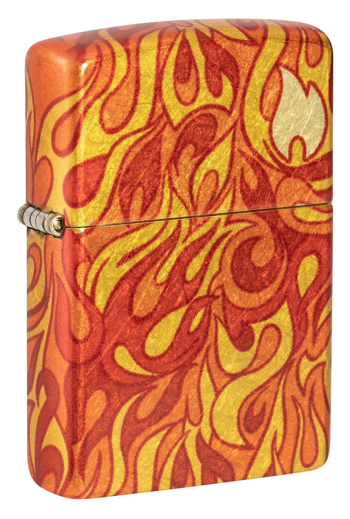 Fire Zippo Design Windproof Lighter - Classic Metal Refillable Pocket Lighter for Outdoor Camping, BBQ, Hiking & Everyday Carry (ECDC)