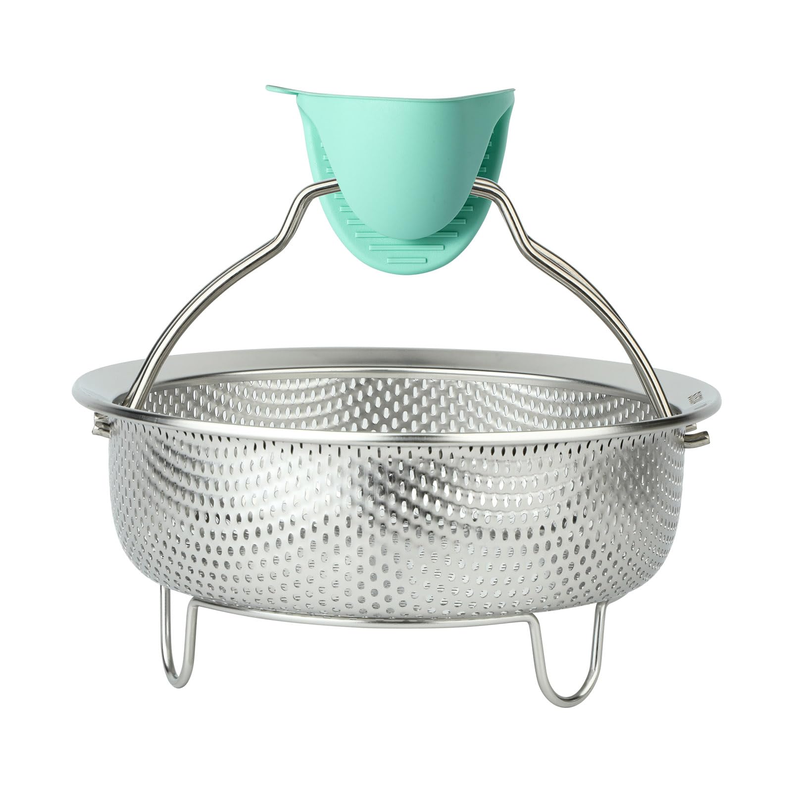 Stainless Steel Vegetable Steamer Basket for Pots - 3 Qt Perfect for Dumplings, Vegetables & Healthy Cooking | Stovetop & Microwave Safe Kitchen Accessory for Steaming, Blanching & Meal Prep