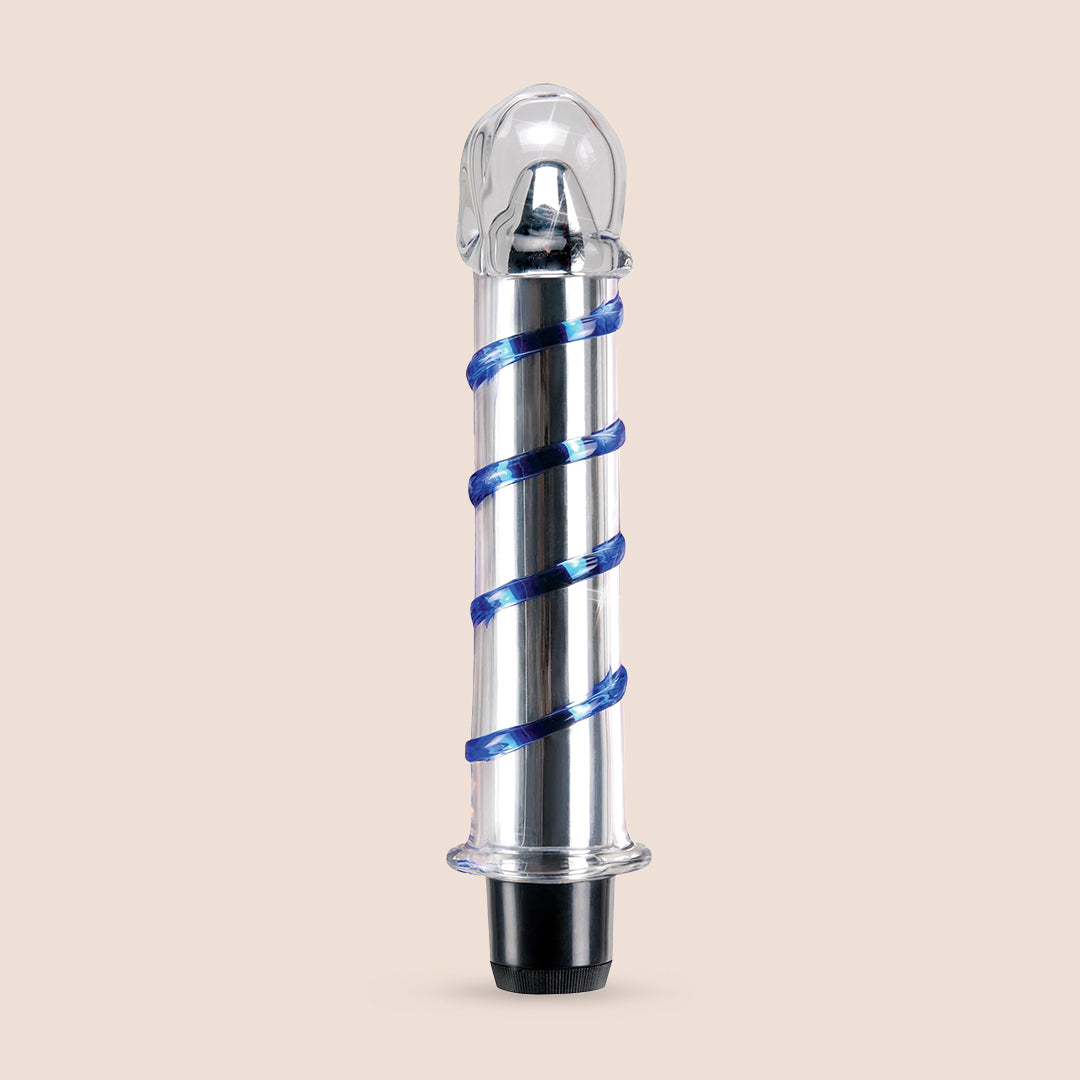 Icicles No. 20 Vibrating Glass Dildo - Sensual Adult Toy for Couples & Solo Play, Smooth Surface for Ultimate Pleasure | Perfect for Romantic Nights & Personal Exploration