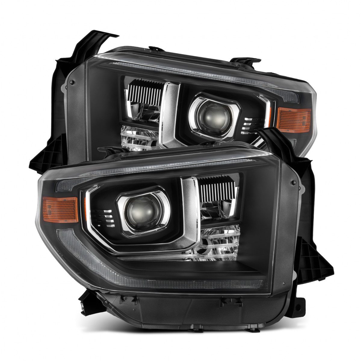 Toyota Tundra MK II LUXX Series LED Projector Headlights - Black (2007-2021 Models) | High-Performance Lighting for Off-Road & Night Driving