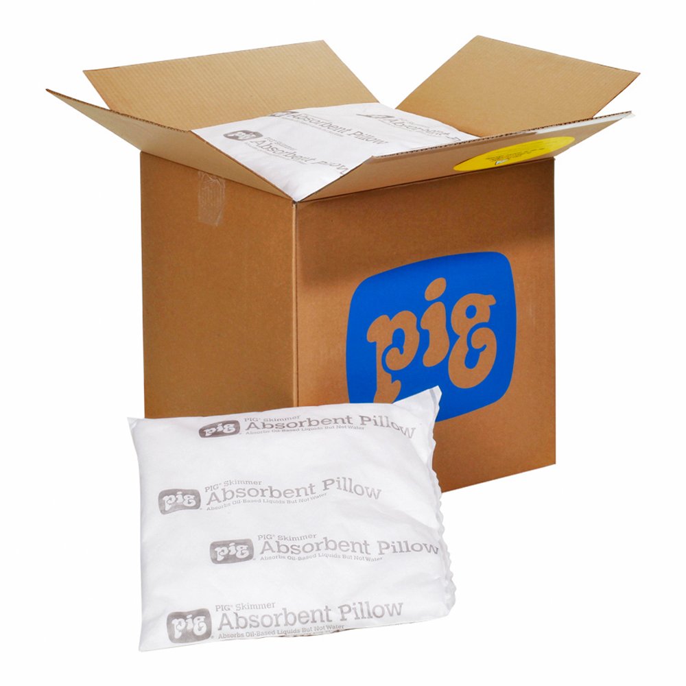 Oil Absorbent Pillows for Spills - PIG Skimmer Oil-Only Absorbent Pads | 1 Gallon Capacity | 17