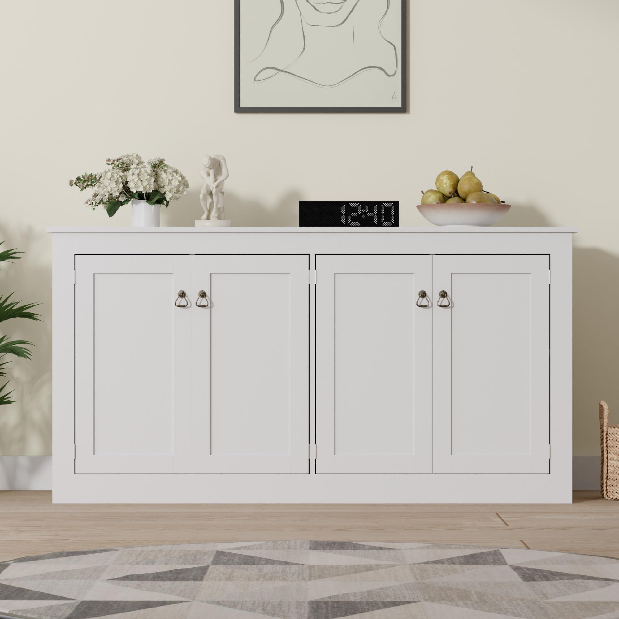 Cozy Castle Buffet Cabinet with Storage - 57.5