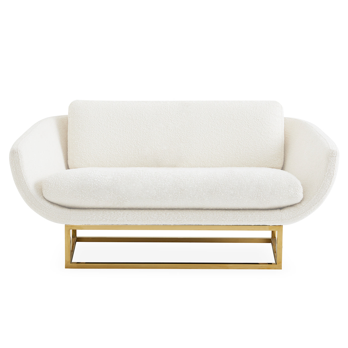 Beaumont 64 Settee - Modern Upholstered Loveseat Sofa for Living Room, Lounge & Office - Comfortable Small Couch with Solid Wood Frame