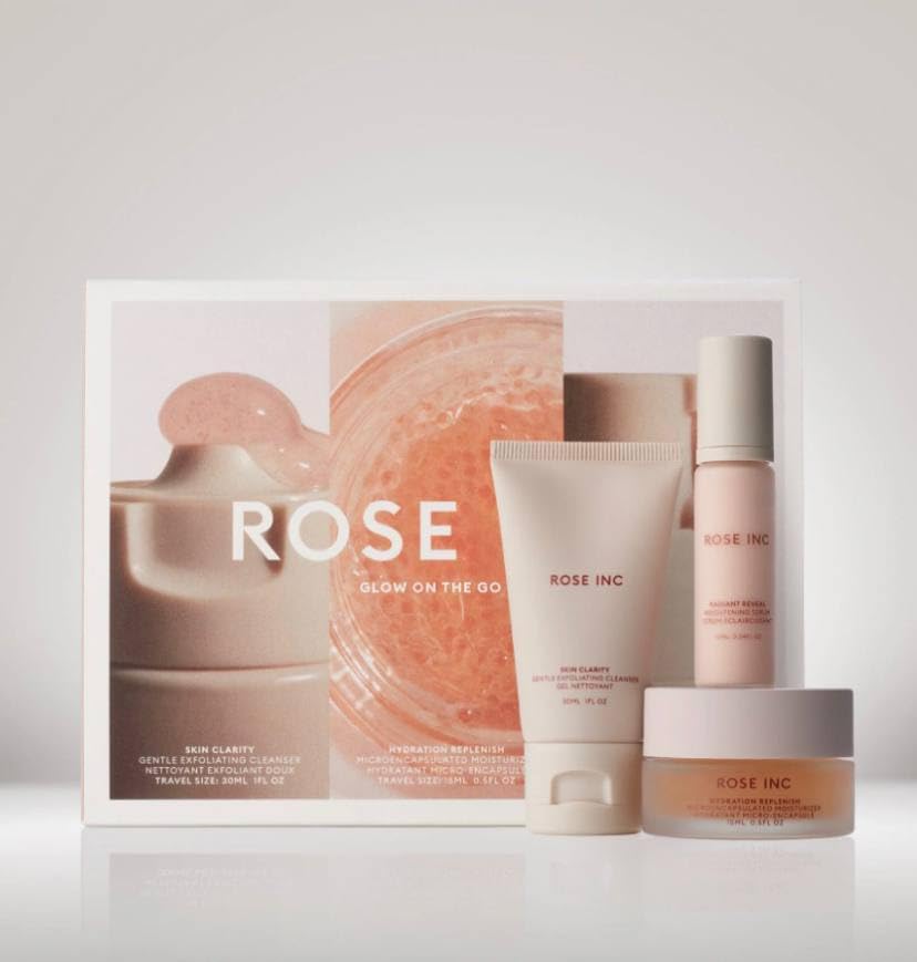 Glow On The Go Travel Skincare Set - Mini Facial Care Kit for Radiant Skin | Perfect for Airplane, Gym & On-The-Go Beauty Routine