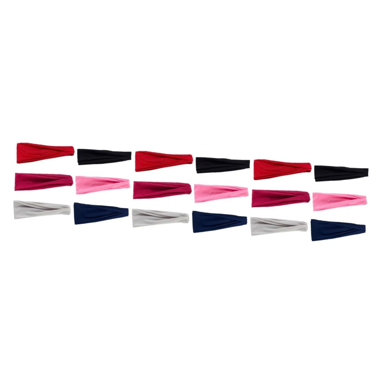 18 Pcs Women's Sweatband Hair Ties - Soft Elastic Yoga Headbands for Women & Men - Non-Slip Workout Head Wraps for Running, Gym, Sports & Fitness Hair Accessories