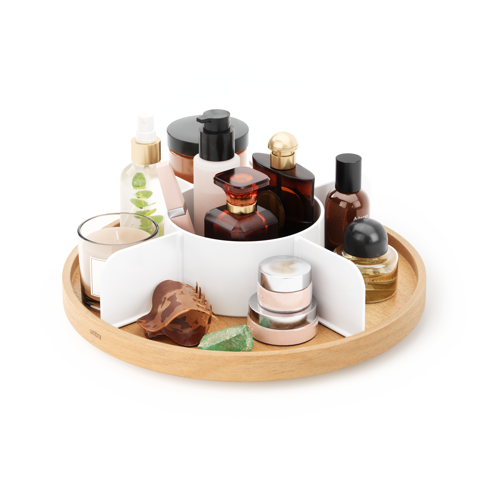 Bellwood Lazy Susan Turntable - 12 Inch Round Rotating Tray for Kitchen, Dining Table, Spice Organization - Perfect for Serving Food, Organizing Condiments & Decorating