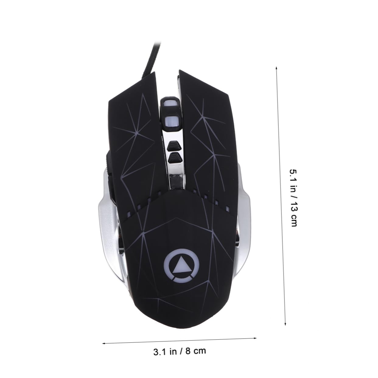 HOMSFOU 3-Pack Wired USB Gaming Mouse - Silent Mechanical Mouse for PC, Laptop, Office & Gaming - Ergonomic Design for Comfort & Precision (Great for Work, Gaming & Everyday Use)