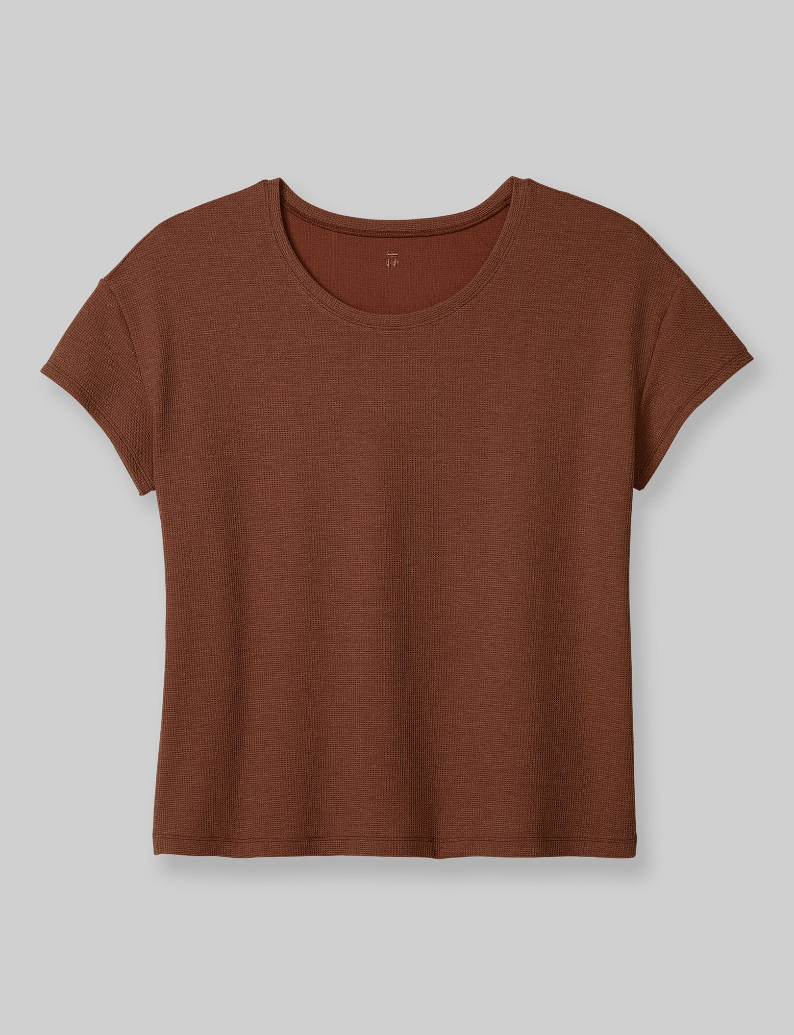 Women's Zen Waffle Tee - Soft & Comfortable Long Sleeve T-Shirt for Yoga, Lounge & Everyday Wear | Breathable Cotton Blend