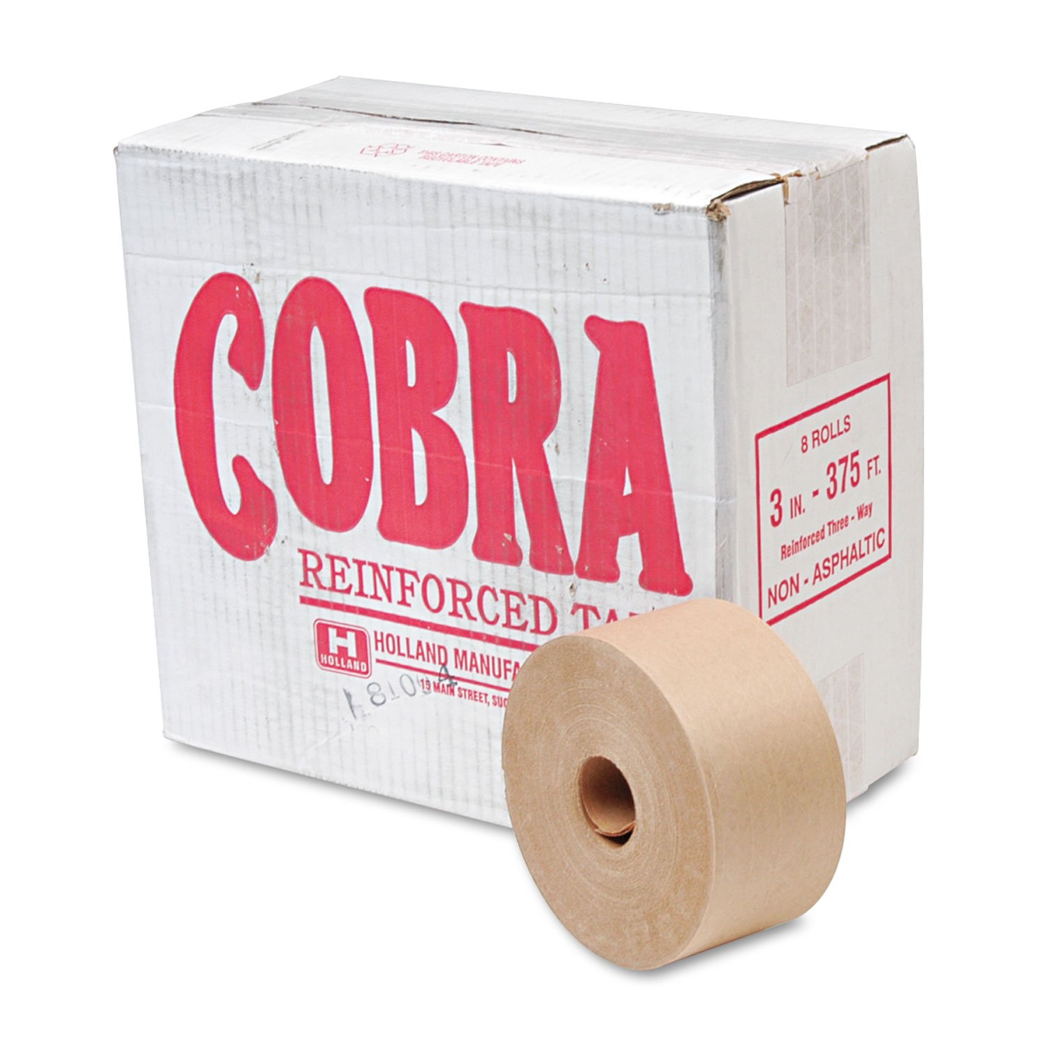 UFS7300 Heavy Duty Reinforced Kraft Sealing Tape - Strong Packaging Tape for Shipping Boxes, Moving & Storage