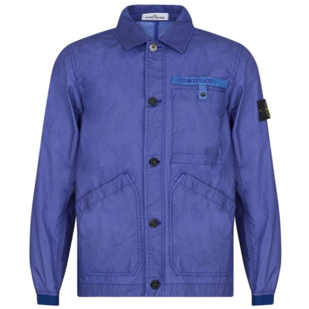 Stone Island Bluette Aggressive Gommato Jacket - Men's Waterproof Windbreaker Coat for Outdoor Activities & Urban Style